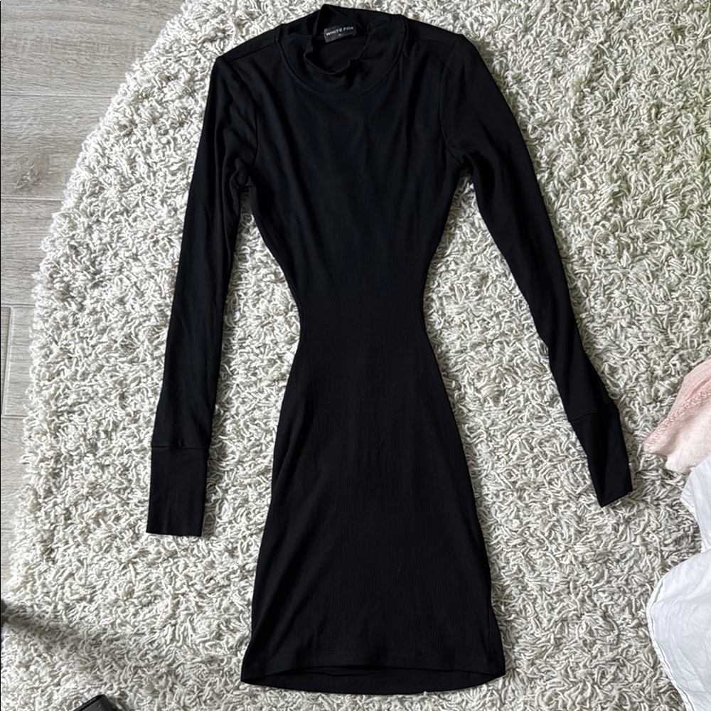 Elegant Black Long Sleeve Dress